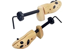 zpllsbratos Un Paio di Tendiscarpe Forma per Scarpe Legno Allargascarpe Regolabili Dilatatore Scarpe Uomo Donna Durevoli Traspiranti