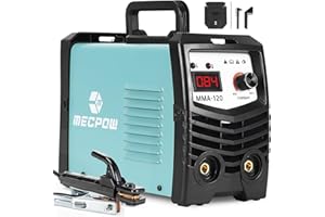 Mecpow MMA Elettrodo SaldatoreTIG, 120A Saldatore ARC portatile, IGBT Inverter Stick Arc Welder, Home DIY Arc Welder, Hot Start Arc Forza Anti-Stick Welder