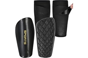 RAINPOP Schienbeinschoner Fußball Herren, rutschfest Schienbeinschoner für Erwachsene Jugend, Leichte Fussball Schienbeinschoner mit Socken Shin Guard, Eva-Schaumstoff Vermeidung von Wadenverletzungen