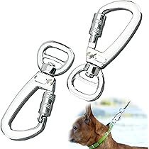 4 Moschettoni Girevoli Per Cani - Ganci Resistanti Per Guinzagli E Collari
