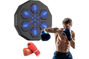 YJLTKL 2023 Nouveau Style 40*40cm Machine Boxe Avec Lumires Music Boxing Machine Électronique Intelligent À Fixation Murale, Cible De Boxe Bluetooth, Entraînement À La Vitesse Et À L'agilité ( Color : A-Adul