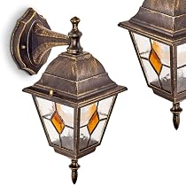 Antibes Außenkandelaber Vintage – 225 Cm Hohe Garten Stehleuchte Aus Aluguss In Braun/Gold