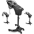Elitzia Hair Steamer Micro Mist Scalp Detox System Reclining Chair Table Professional Tool Hair Care Salon SPA Barber Shop Shampoo Bowl Mist Hooded Natural Black Hair