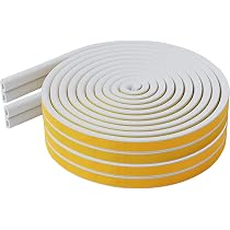 Selbstklebendes Dichtungsband Aus CR-Schaum (6mm X 3mm, 20m) - Tür- & Fensterdichtung, Schallschutz, Stoßdämpfung - Einfach Anzubringen
