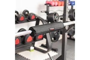 Jazooli Foam Barbell Bar Rest Pad Cover for Squat Weight Lifting Hip Thrust Back Shoulder Protector Support Cushion Olympic Bar Workout Training Exercise