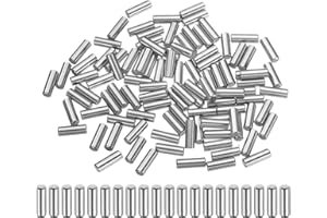 QUARKZMAN 100 sztuk nierdzewnych kołków cylindrycznych, 3 x 10 mm, sztyft napinający, w odcieniu srebrnym, metalowy, do majsterkowania, mebli, projektów rękodzielniczych
