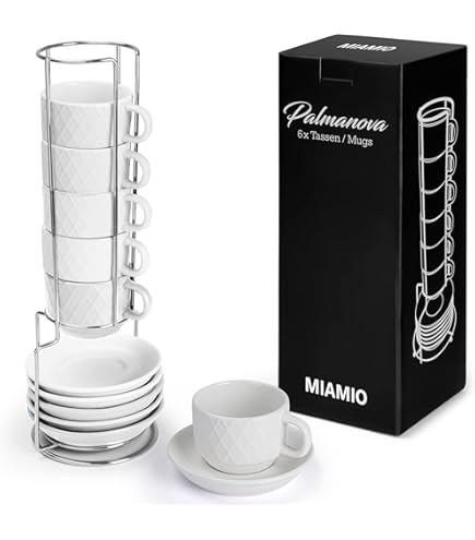 Idee regalo PANTONE -set 2 tazze caffe + moka -set 2 tazze capuccino + montalatte -moka singola 2 tazze in viola e verde ottanio