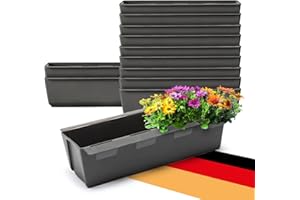 BigDean Planter Pallet, Plastic Pallets Flower Box, Plant Pot, Pallet Box, charcoal