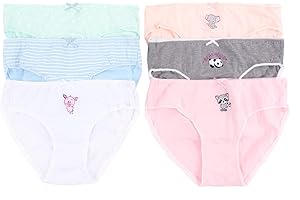 Channo Niña Braguitas de algodón con Dibujos Originales, Suaves y Cómodas