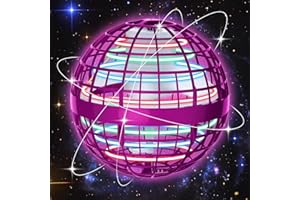 skicare 2024 Hover Ball Fliegender Ball, Flying Orb Ball Magische Spinnerin mit LED Licht Drohne für Kinder Boomerang Flugzeuge Spielzeug Geschenke für Jungen Mädchen Indoor Outdoor Fidget UFO (Pink)