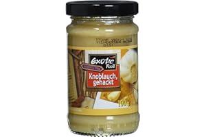 Exotic Food Knoblauch, gehackt in Sojabohnenöl, 6er Pack (6 x 100 g)