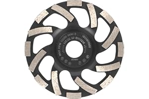 PRODIAMANT Meules boisseaux diamantée 125 mm x 22,2 mm Turbo ST91 Meule diamantée Asphalte Chape Qualité professionnelle