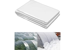 Yubpaiy 2x5m Gewächshausfolie, Hochtransparente PE-Folie für Gewächshaus, Tomatenhaus, Frühbeet, Gemüsetunnel & Beetabdeckung | Reißfeste Treibhausfolie Winterabdeckung