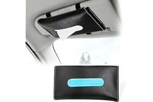 Æ— Å“Ç‰Œ Car Tissue Holder, Car Visor Board Tissue Box, Black PU Leather Hanging Pumping Tissue Box for Fixing the Car Sun Visor Tissue Box, a Mask Holder, Universal(ZSH-CB891)
