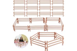 40 stycken häststaket, leksaker, plast bondgård, miniatyr häst corral