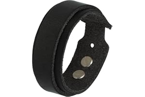 Simaru Skórzana bransoletka premium, wyprodukowana w Niemczech, dla kobiet i mężczyzn, przyjazna dla skóry bransoletka unisex, z prawdziwej skóry, wytrzymałe zapięcie na nity śrubowe