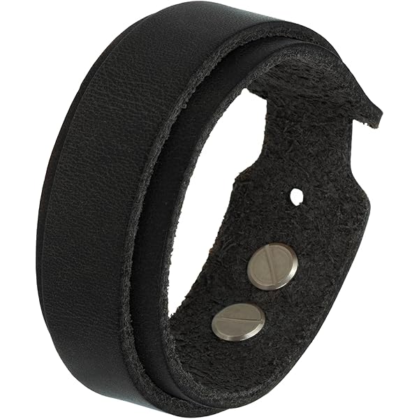 Leren armband - zwart gevlochten rand | Bestel online