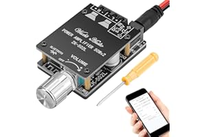 KOLRID Bluetooth Amplifier Mini Amplifier Board - 2.0 2 x 50 W 5V-24 V Audio Amplifier Module with App Control Power Amplifier for Home Theatre Speaker