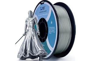 ZIRO PLA Glitter Filament 1.75mm, 3D Printer Filament PLA-Diamond Series 1.75 1kg (2.2lbs), Dimensional Accuracy +/- 0.03mm, Diamond Silver