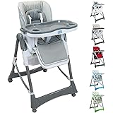 Lionelo Cora Chaise Haute Bebe Chaise Bebe Table Pliage Facile A Une Taille Compacte Double Plateau Reglable Ceintures A 5 Points Large Plage De Reglage Du Dossier 15 Kg Amazon Fr Bebe Et