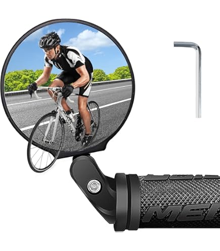 2 Specchietti Retrovisori Bici Regolabili - Per Manubrio 18-22mm, HD Convesso - Foto 4