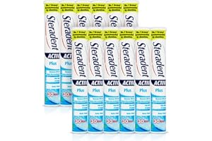 12 x Steradent Active Plus 30 Tablets by Steradent