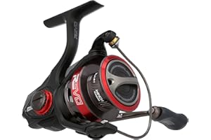 Abu Garcia Kołowrotek spinningowy, kołowrotek spinningowy Revo, łowienie drapieżników, wędkarstwo słodkowodne, okoń, szczupak, sandacz, czarny, przełożenie 4,8:1, wytrzymałe i lekkie, liczba łożysk 9+