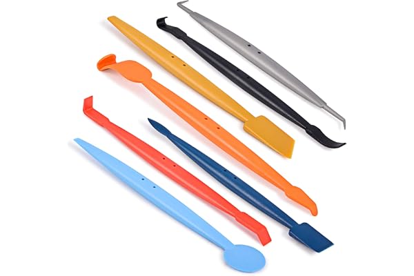 Winjun Kit de micro-raclette magnétique 7 en 1 - Différentes raclettes pour film de protection - Pour film de voiture, film teinté - Outil