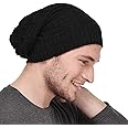 STYLISTY IND Beanie Cap for Men Women Skull Slouchy Winter Woolen Knitted Black Inside Fur Mens Caps, Free Size Winter Beanie