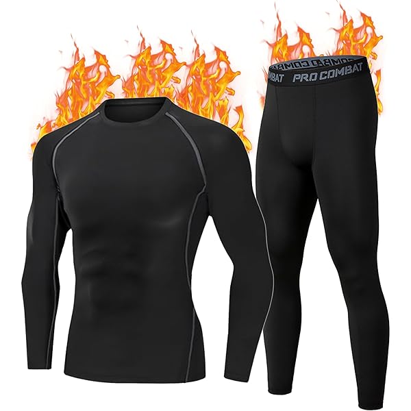 SIMIYA Thermo-ondergoed voor heren, warm functioneel ondergoed