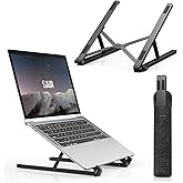 Aluminum Notebook Laptop Stand Black with Bix Saiji X2 Carrying Bag