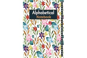 A-z Notebook A4: A4 Alphabetical A-Z Index Lined Journal with Tabs Printed | 4 Pages Per Letter | A4 Notebook With A-z Index | Perfect Organizer for ... Diary | Suitable for Home, Office & school