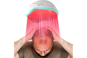 HASOCARE Laser Hair Growth Cap, Red Light Therapy Helmet for Hair Regrowth, FDA Cleared Hair Loss Treatment for Men and Women with Thinning Hair, Rechargeable Hair Growth Product