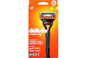 Gillette Fusion 5 Men's Razor 1 Handle + 2 Blades