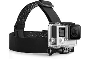 MyGadget Action Kamera Zubehör Kopfband Kopfhalterung mit J-Hook Adapter - Actioncam Kopfgurt Sport & Outdoor Kompatibel mit u.a. GoPro Hero 13 12 11 10 9 8 7 Xiaomi Yi