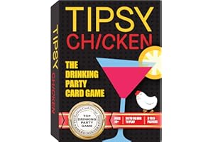 TIPSY CHICKEN Fun Drinking Card Game for Adults - Adult Drinking Card Game for Party Night - 100+ Party Challenge Cards for for Nights Out, House Parties & Group Drinking Games - Great Secret Santa Gift