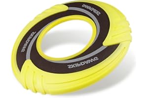 PETGEEK SKIPDAWG Jouet interactif pour chien en forme de disque volant, anneau solide, matériau sûr et durable, jouet pour animaux de compagnie en plein air et pour faire de l'exercice, cadeau