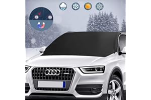 ‎ABNAOK Abnaok Frontscheibenabdeckung Auto Scheibenabdeckung Magnet Fixierung, Faltbare Auto Frontscheibe Abdeckung, Windschutzscheibenabdeckung Abdeckung Auto Winter Frost, 210x125cm