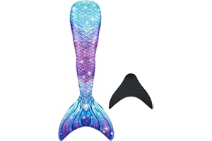 shepretty Ragazze Sirena Coda Costume da Bagno Squalo Cosplay Costume 4pcs