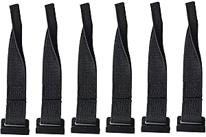 SNDMOR Crochets de Porte pour Sac de Toit 6pcs pour différentes Tailles de Voitures ou SUVs, Noir