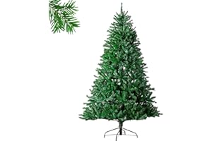 Aourow Albero di Natale artificiale di alta qualità, 120 cm, montaggio rapido, realistico e denso, supporto in metallo, montaggio rapido, riutilizzabile