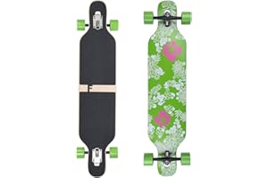 ‎FUNTOMIA FunTomia Longboard mit 3 Flex Stufen Drop Through Cruiser Komplettboard Mach1 Speed Kugellager T-Tool