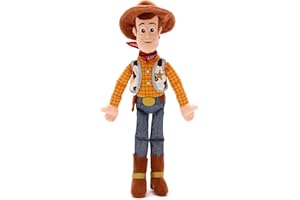 Disney Store Peluche Woody de Taille Moyenne, Toy Story, 47 cm, Personnage en Peluche, Cowboy Classique à Tenue Iconique avec détails brodés et Finition Douce