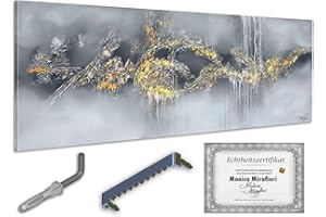 Monica Mirafiori I 120x40 cm I Tableau Peint à la Main I Modèles Tableau I Peintre Moderne I Tableaux Peintures I Toile sur Cadre en Bois