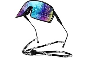 ‎FEISEDY FEISEDY Fahrradbrille Herren Futuristische Sport Sonnenbrille Sportbrille Damen UV Schutz Radsportbrillen für Outdooraktivitäten B2905