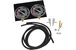 SNOWINSPRING Jcevium 1 Set Motorcycle Carburettor Synchronizer Vacuum Measuring Tool Carburettor Vacuum Pressure Gauge Balancer for / Black