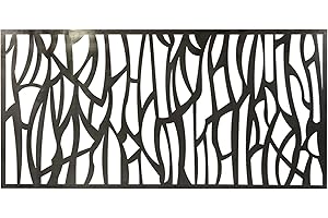 ACEROPANEL Chapa Perforada Decorativa de Hierro | Panel Metálico Hierro en Crudo | 2000x1000 mm | Ideal para Decoración de exteriores | Vallas, Celosías, Paredes, Balcones, Jardines | Mod. 31