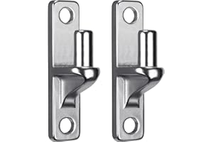 Insaga 304 Stainless Steel Heavy Duty Gate Hinge with 16mm Pin, Non-Welded Garden Gate Hinges, 2Pcs Gate Hinge Pin to Suit Hook and Band Gate Hinges, Metal Gate Hinges for Farm Gate, Plate 116 x 25mm