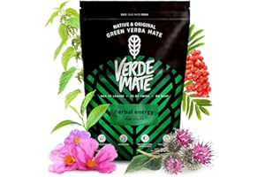 Yerba Mate Verde Mate Green Herbal Energy 500g, Verde Mate Herbal Energy, Yerba mate dal Brasile, Senza glutine