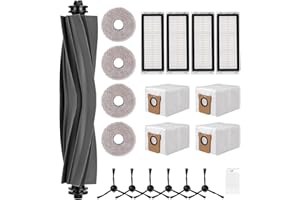 SOBEAU Zestaw 20 akcesoriów do Dreame L20 Ultra, część zamienna do Dreame L20 Ultra, 1 szczotka główna, 4 filtry, 6 szczotek do krawędzi, 4 szmatki, 4 worki na kurz, 1 szczotka do czyszczenia